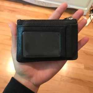 Black Coach keychain wallet